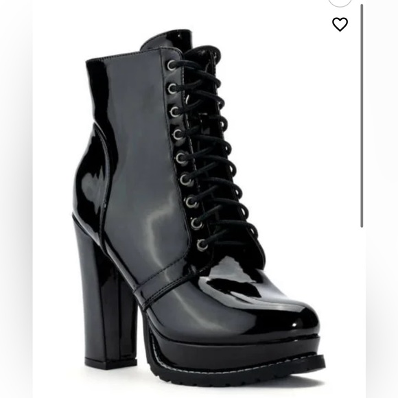 AZALEA WANG Freddie Chunky Lace Up booties SIZE: 8 - Picture 3 of 10